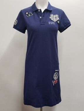 Polo Ralph Lauren Nautical Patches Yacht Shirt Dress Women’s Small